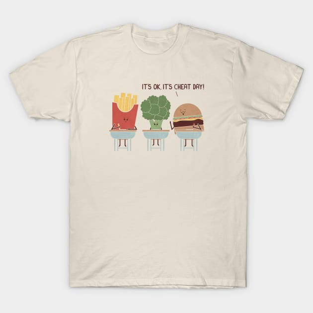 Cheat Day T-Shirt by HandsOffMyDinosaur